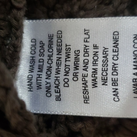 Jones New York Open Crocheted Sweater Womens XL Linen Cotton Daisy Olive - Picture 5 of 7